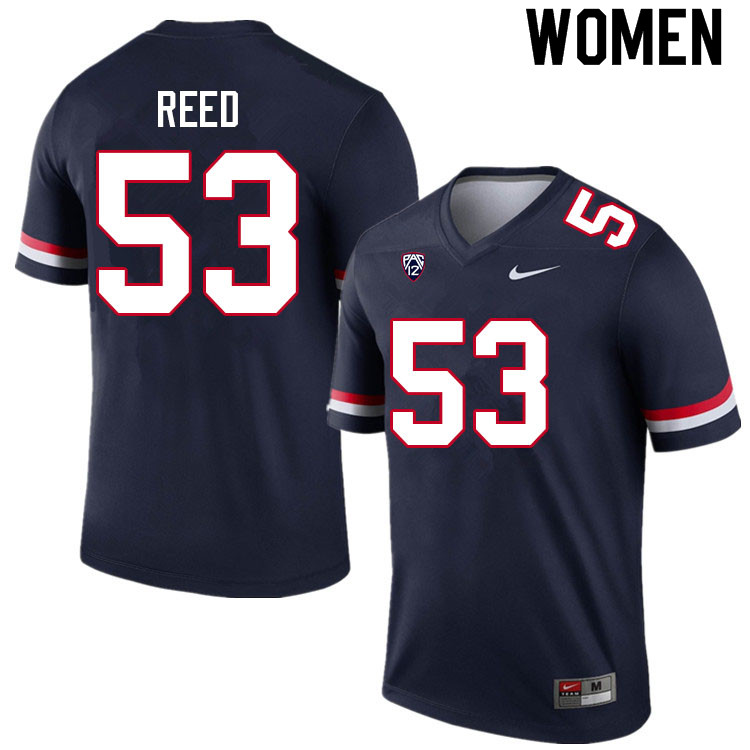 Women #53 Malik Reed Arizona Wildcats College Football Jerseys Sale-Navy - Click Image to Close